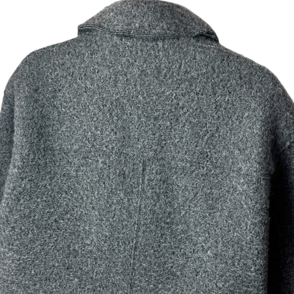 Zara Boucle Cropped Winter Jacket Gray Quiet Luxury Capsule Old Money S - Picture 6 of 10